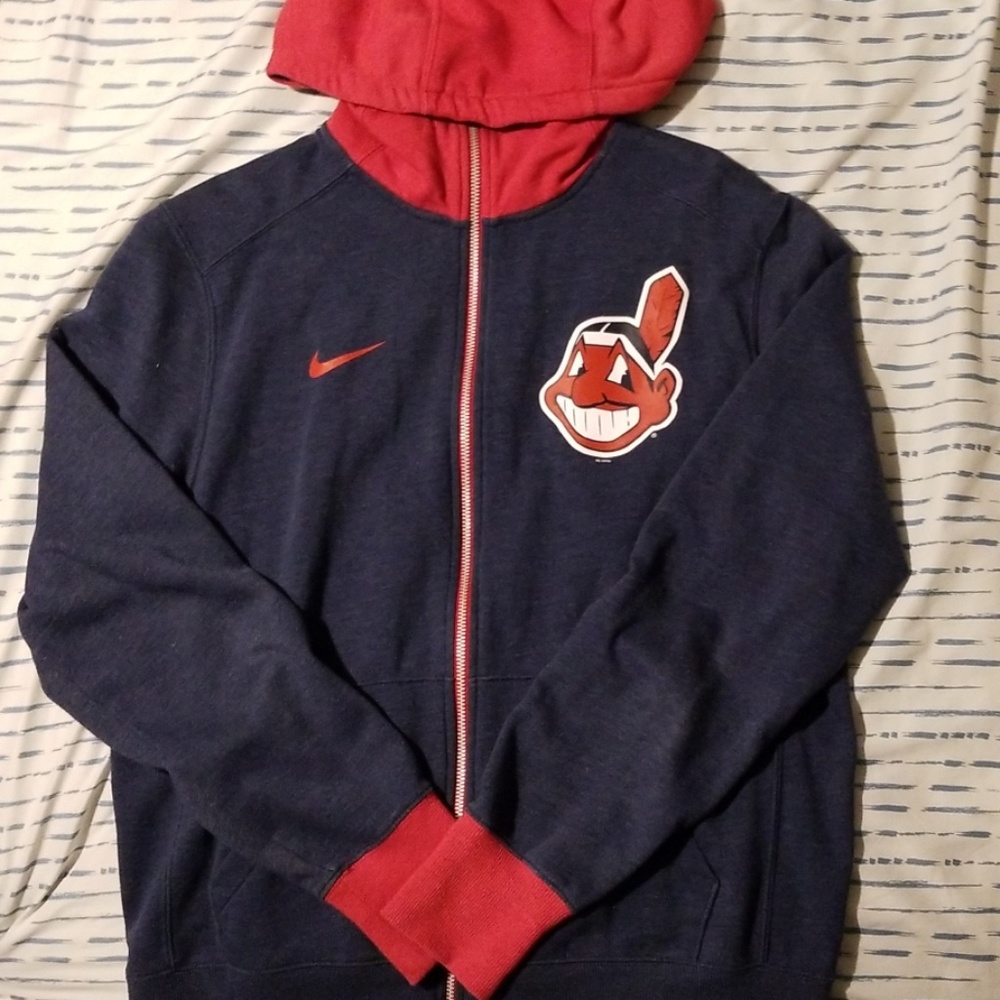 Cleveland Indians large zip up